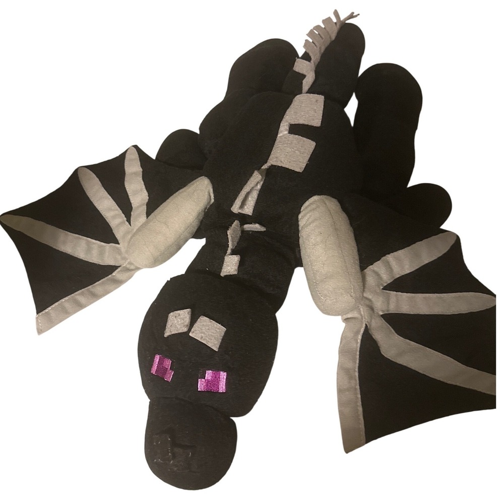 Minecraft Ender Dragon Plush‎ Jinx Spin Master Official Mojang Stuffed Toy Black